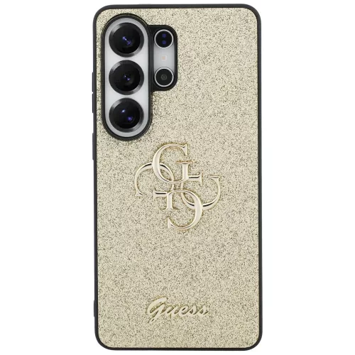 Guess Fixed Glitter Big 4G Metal Logo Samsung Galaxy S26 Ultra tok, csillámos, arany