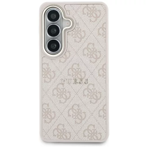 Guess 4G Embossed Ring Samsung Galaxy S26 Plus mágneses tok, MagSafe, rózsaszín