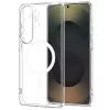 Tech-Protect Flexair Samsung Galaxy S26 Ultra hátlap tok, megerősített sarok, MagSafe, átlátszó-fehér