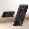Tech-Protect Kevlar Aura Samsung Galaxy S26 Ultra tok kameravédelemmel, kitámasztóval, fekete-narancs