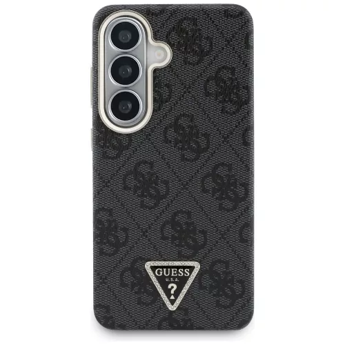 Guess 4G Triangle Logo Samsung Galaxy S26 mágneses tok, MagSafe, fekete