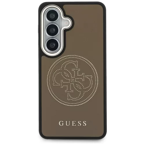 Guess Perforated Logo Samsung Galaxy S26 mágneses tok, MagSafe, barna