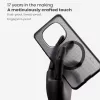 Nillkin Super Frosted PRO Xiaomi Redmi Note 15 Pro 5G mágneses műanyag hátlap tok, átlátszó-fekete