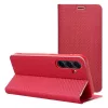 Luna Book Carbon Xiaomi Redmi Note 15 / Poco M8 5G flip tok kártyatartóval, piros