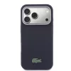 Lacoste PVC Petit Pique Semi Wrap Apple iPhone 17 Pro Max tok, MagSafe, kék-fekete