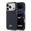 Lacoste PVC Petit Pique Semi Wrap Apple iPhone 17 Pro tok, MagSafe, kék-fekete