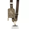 Guess Crossbody Strap PU 4G Metal Logo vállpánt / univerzális pánt pénztárcával, telefonra rögzíthető, barna