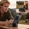 Tech-Protect Kevlar Cam+ Samsung Galaxy S25 FE tok kameravédelemmel, kitámasztóval, megerősített sarokkal, fekete