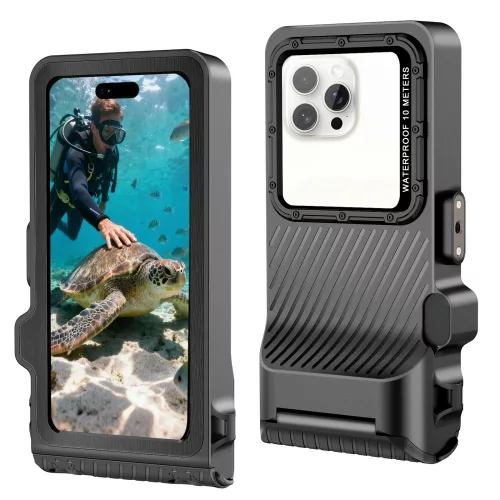 Tech-Protect IPX8 Pro univerzális vízálló telefon tok, fekete-szürke
