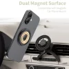 Tech-Protect MMR700 Lamano mágneses telefon tartó gyűrű, MagSafe, fekete-arany