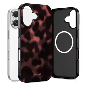   Tech-Protect Lamano Apple iPhone 16 hátlap tok, MagSafe, Panther, fekete