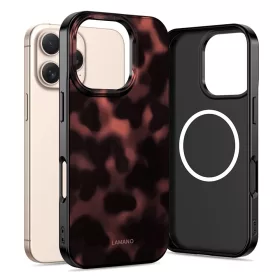   Tech-Protect Lamano Apple iPhone 16 Pro hátlap tok, MagSafe, Panther, fekete