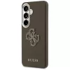 Guess Grained Big 4G Metal Logo Samsung Galaxy S26 Plus tok, barna