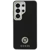 Guess Rhinestone Round Logo Samsung Galaxy S26 Ultra mágneses tok, MagSafe, fekete