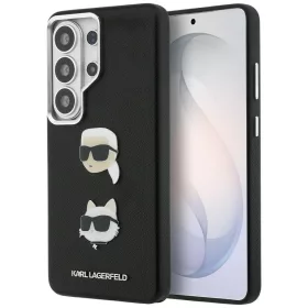   Karl Lagerfeld Saffiano Double Heads Metal Samsung Galaxy S26 Ultra tok, fekete