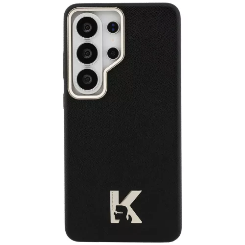 Karl Lagerfeld K Metal Logo Samsung Galaxy S26 Ultra mágneses tok, MagSafe, fekete