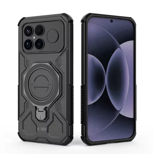 Tech-Protect Tacticstand Xiaomi Poco F8 Ultra műanyag tok kitámasztóval, fekete