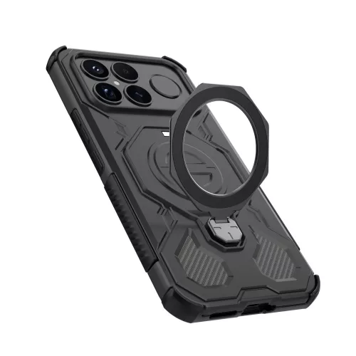Tech-Protect Tacticstand Xiaomi Poco F8 Ultra műanyag tok kitámasztóval, fekete