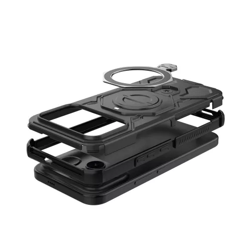 Tech-Protect Tacticstand Xiaomi Poco F8 Ultra műanyag tok kitámasztóval, fekete