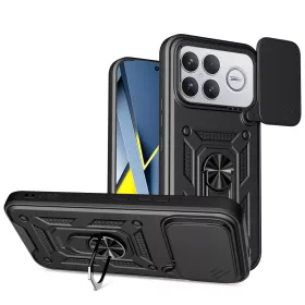   Tech-Protect Camshield Pro Xiaomi Poco F8 Ultra strapabíró tok kameravédelemmel, kitámasztóval, fekete