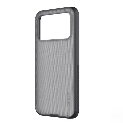 Nillkin Super Frosted PRO Xiaomi Poco F8 Ultra műanyag hátlap tok, átlátszó-fekete