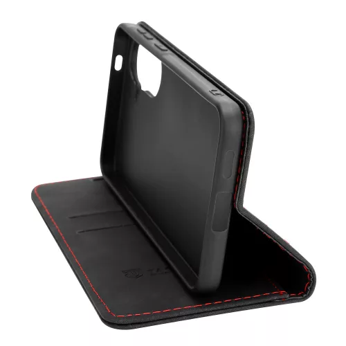 Tactical Xproof Samsung Galaxy A37 flip/oldalra nyíló tok, fekete