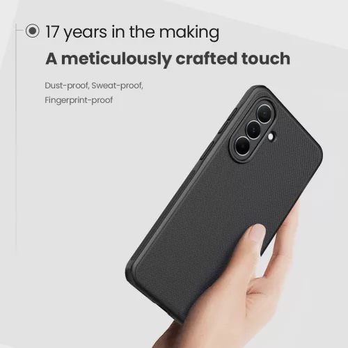Nillkin Super Frosted PRO Samsung Galaxy A37 műanyag hátlap tok, fekete