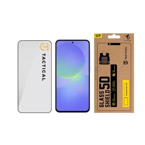 Tactical Glass Shield Privacy Stealth 5D Samsung Galaxy A37 / Galaxy A57 kijelzővédő üvegfólia, fekete (betekintés gátló)