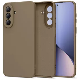   Tech-Protect Icon Samsung Galaxy A37 szilikon tok mikroszálas béléssel, barna