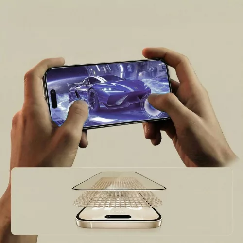 Tech-Protect Glass Fit+ Samsung Galaxy A37 / Galaxy A57 kijelzővédő üvegfólia, átlátszó (2db)