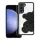 Teddy Bear Samsung Galaxy A37 csillogó köves tok, fekete