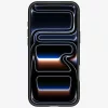 Spigen Ultra Hybrid Mag Apple iPhone 17 Pro tok, MagSafe, Frost Black/Orange, fekete-narancs
