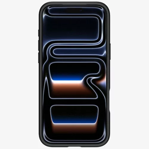 Spigen Ultra Hybrid Mag Apple iPhone 17 Pro tok, MagSafe, Frost Black/Orange, fekete-narancs