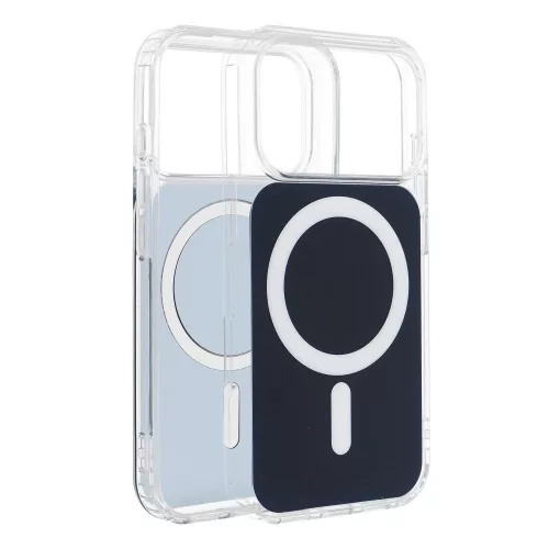 Clear Fusion Mag Samsung Galaxy A57 hátlap tok, MagSafe, kék