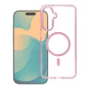 Frame Clear Hybrid Mag Samsung Galaxy A57 hátlap tok, MagSafe, átlátszó-rózsaszín