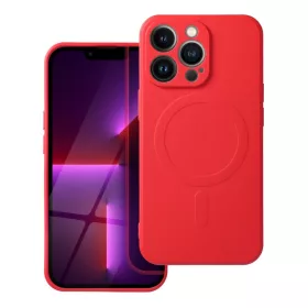   Silicone Mag Samsung Galaxy A57 szilikon hátlap tok, MagSafe, piros