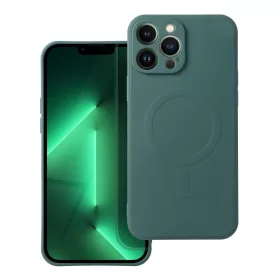   Silicone Mag Samsung Galaxy A57 szilikon hátlap tok, MagSafe, zöld