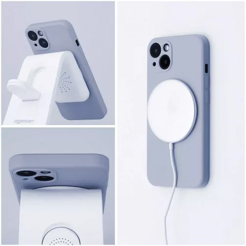 Silicone Mag Samsung Galaxy A57 szilikon hátlap tok, MagSafe, világoskék