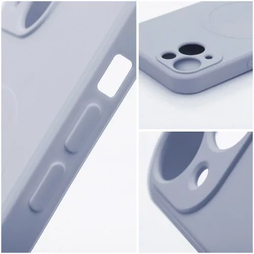 Silicone Mag Samsung Galaxy A57 szilikon hátlap tok, MagSafe, világoskék