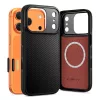 Tech-Protect Kevlar Aramid CC Apple iPhone 17 MagSafe tok, Carbon minta, fekete