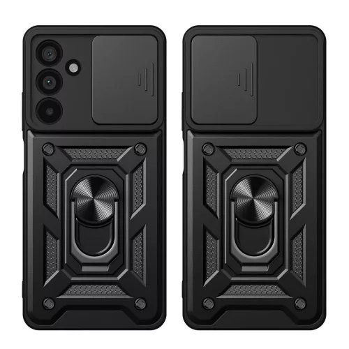 Tech-Protect Camshield Pro Samsung Galaxy A57 strapabíró tok kameravédelemmel, kitámasztóval, fekete
