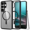 Spigen Ultra Hybrid MagFit Samsung Galaxy S26 Ultra tok, Matte Black, átlátszó-fekete