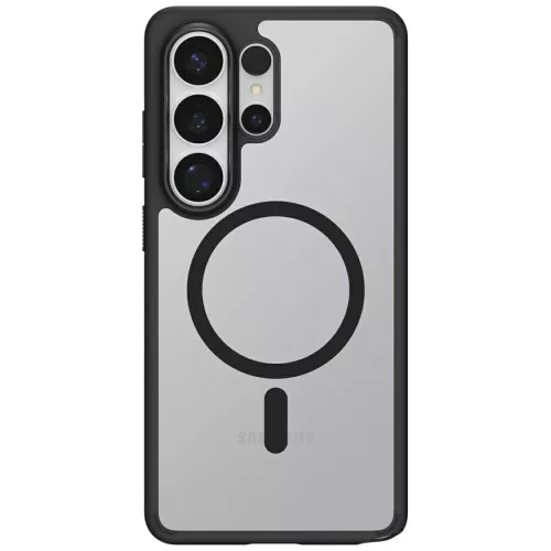 Spigen Ultra Hybrid MagFit Samsung Galaxy S26 Ultra tok, Matte Black, átlátszó-fekete