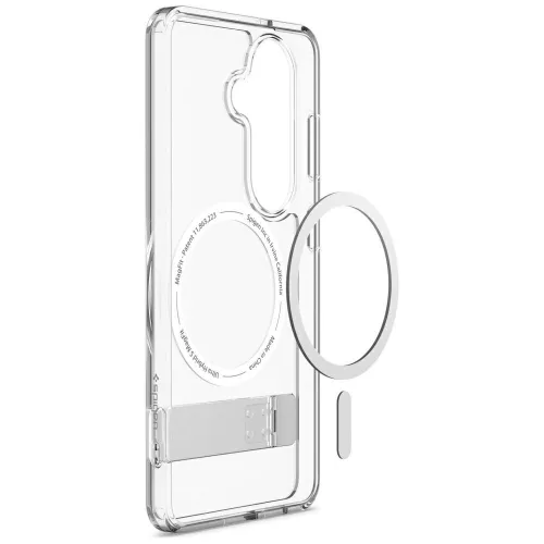 Spigen Ultra Hybrid S MagFit Samsung Galaxy S26 tok, MagSafe, Clear White, átlátszó-fehér