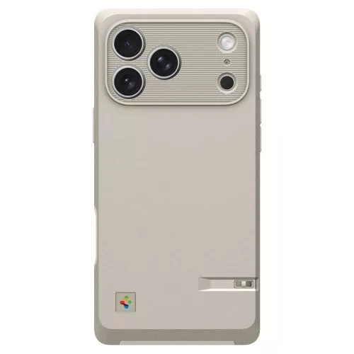 Spigen Classic LS Apple iPhone 17 Pro tok, MagSafe, Stone, szürke