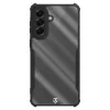 Tactical Quantum Stealth Samsung Galaxy A57 hátlap tok megerősített sarokkal, átlátszó/fekete