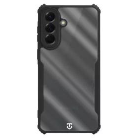   Tactical Quantum Stealth Samsung Galaxy A57 hátlap tok megerősített sarokkal, átlátszó/fekete