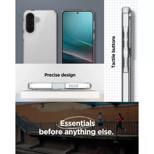 Spigen Ultra Hybrid Samsung Galaxy A57 tok, Crystal Clear, átlátszó