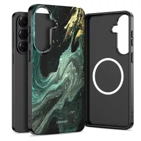   Tech-Protect Lamano Samsung Galaxy A57 hátlap tok, MagSafe, Verda Aura, mintás