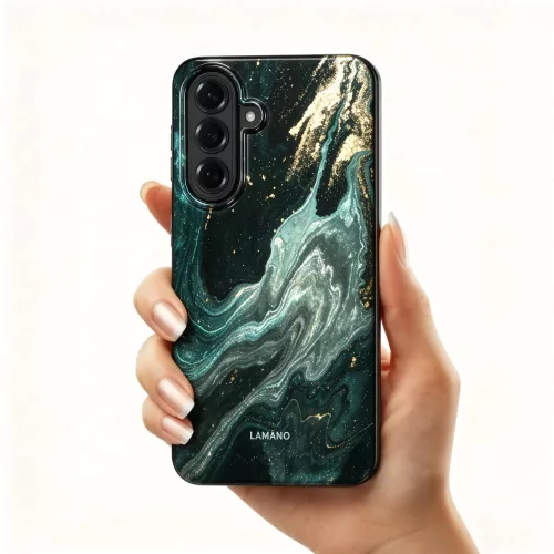 Tech-Protect Lamano Samsung Galaxy A57 hátlap tok, MagSafe, Verda Aura, mintás